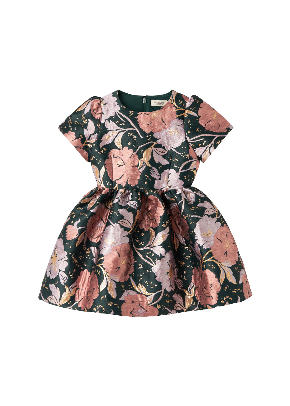 Jacquard Woven Dress With Flowers Elegant Pattern Jacquard Woven Dress With Flowers Elegant Pattern