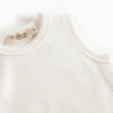 Body Sleeveless, Bodystocking - Gentle White