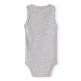 Body Sleeveless, Bodystocking - Light Grey Melange
