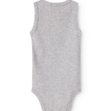 Body Sleeveless, Bodystocking - Light Grey Melange