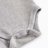 Body Sleeveless, Bodystocking - Light Grey Melange