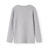 Tee LS, T-shirt - Light Grey Melange