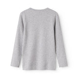 Plain Tee LS, T-shirt - Light Geay Melange