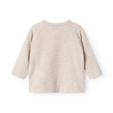 Tut Wrap LS, Blouse - Light Beige Mel.