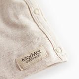 Tut Wrap LS, Blouse - Light Beige Mel.