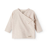 Tut Wrap LS, Blouse - Light Beige Mel.