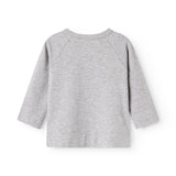 Tut Wrap LS, Blouse - Light Gray Melange