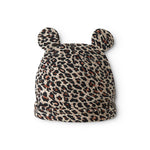Lille hue med ører i leopardprint
