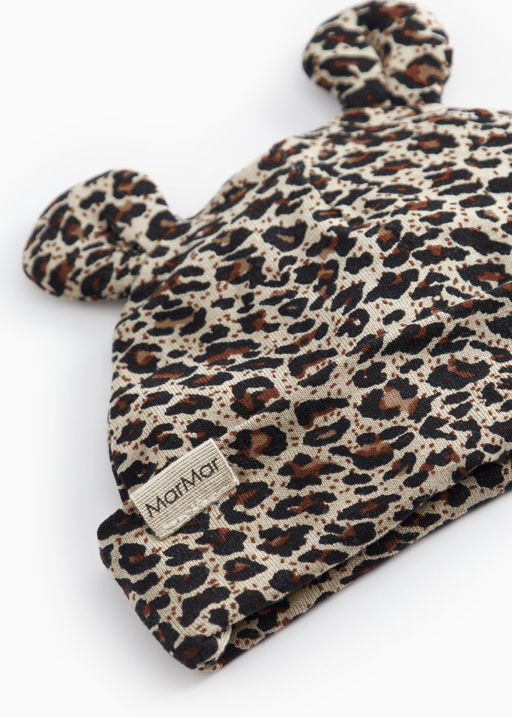 Lille hue med ører i leopardprint