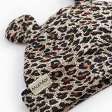 Lille hue med ører i leopardprint