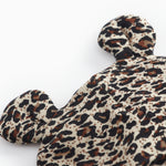 Lille hue med ører i leopardprint