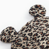 Lille hue med ører i leopardprint