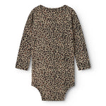 Bodystocking til baby i leopardprint