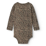 Bodystocking til baby i leopardprint