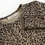 Langærmet bluse i leopardprint