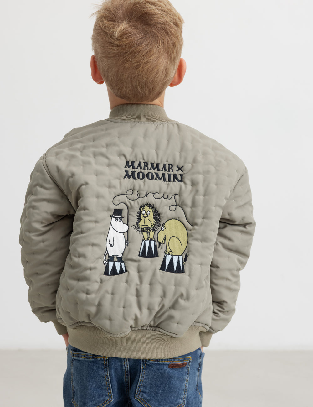 Children's set from a green green with M M print