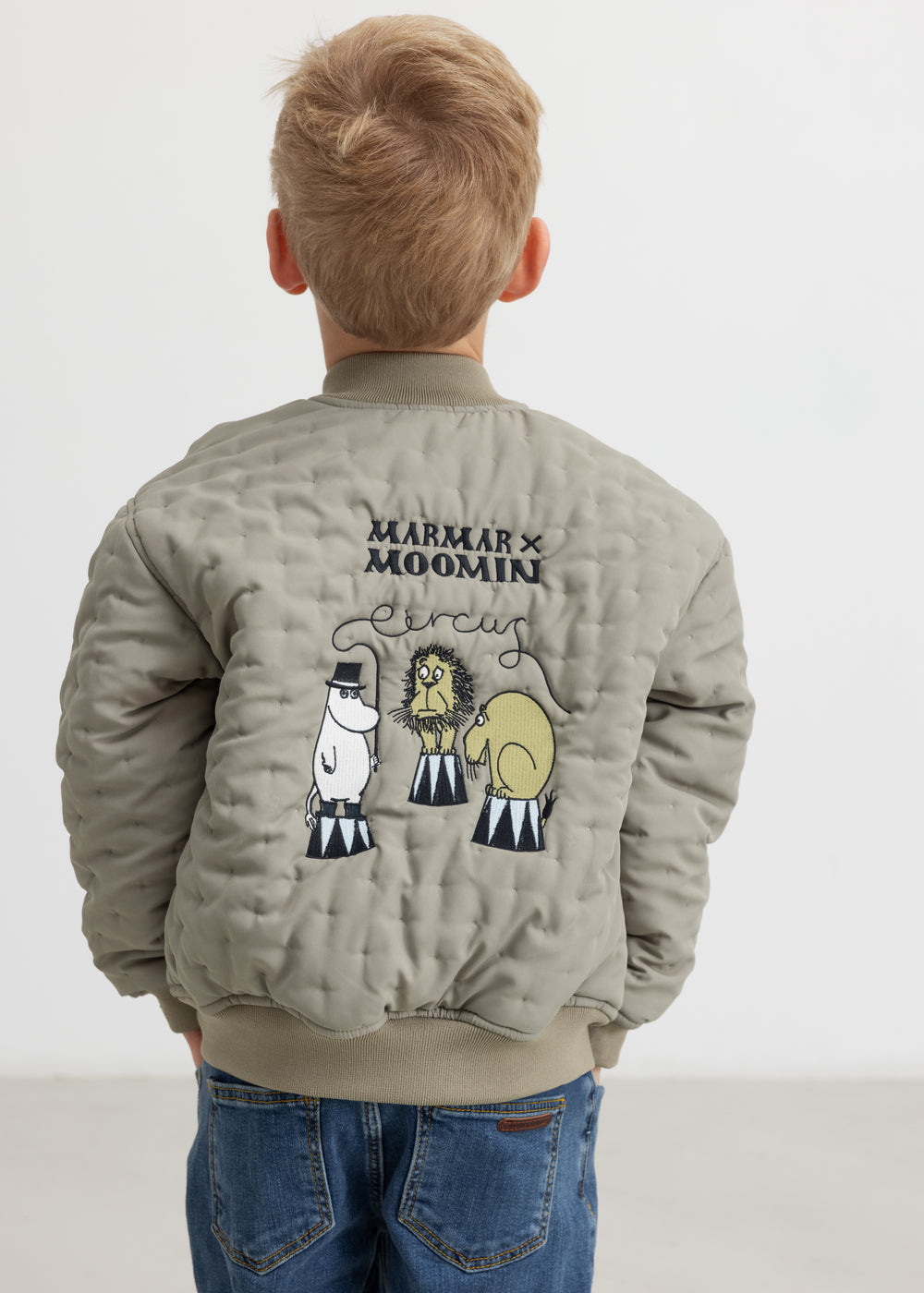 Children's set from a green green with M M print