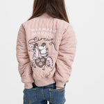 Children's set from-wearing red quilted jacket with Moomin print