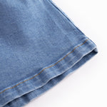 Kort denim nederdel til børn