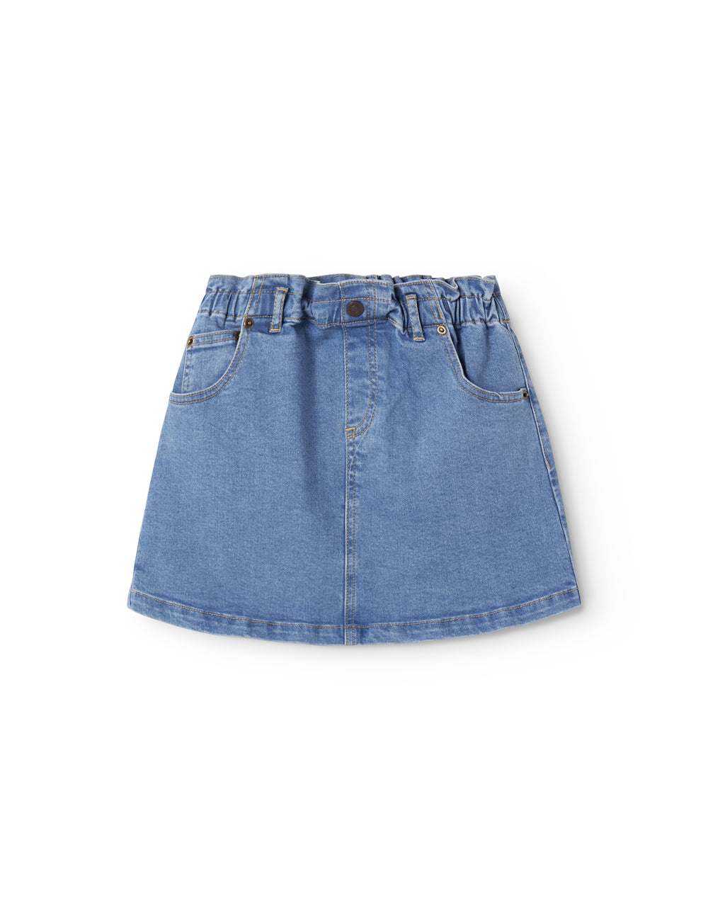 Short denim skirt for children