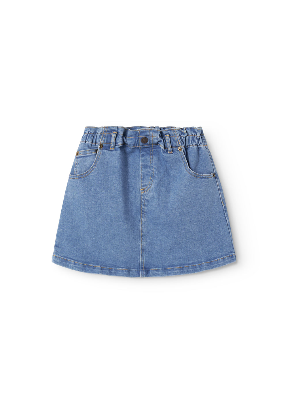 Short denim skirt for children