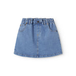 Short denim skirt for children