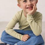 Plain Tee LS - T-shirt, Dried Bay