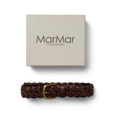 Belt, Leather belt - Brown