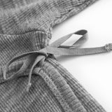 Belita, Wool Rib Bodystocking - Grey Melange