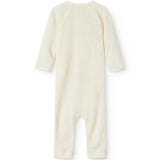 Turtleneck, Wool Rib Jumpsuit - Natural