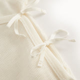 Turtleneck, Wool Rib Jumpsuit - Natural