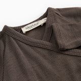 Turtleneck, Wool Rib Jumpsuit - Terre