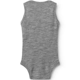 Bini, Wool Rib Bodystocking - Grey Melange