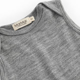 Bini, Wool Rib Bodystocking - Grey Melange