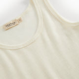 Tavi, Wool Ribbed Undershirt - Natural