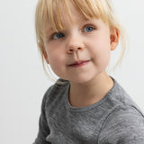 Tamra, Wool Rib Blouse - Grey Melange