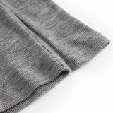 Tamra, Wool Rib Blouse - Grey Melange
