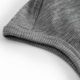 Hoody, Wool Rib Hat - Gray Melange