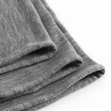 Alida, Wool Rib Baby Blanket - Grey Melange