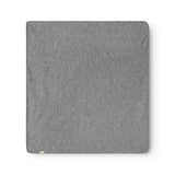 Alida, Wool Rib Baby Blanket - Grey Melange