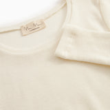 Tamra W, Wool Rib Blouse - Natural