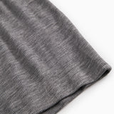 Tamra W, Wool Rib Blouse - Gray Melange