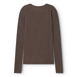Tamra W, Wool Rib Blouse - Terre