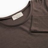 Tamra W, Wool Rib Blouse - Terre