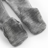 Pixa, Wool Rib Pants - Grey Melange