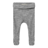 Pixa, Wool Rib Pants - Grey Melange