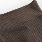 Pixa, Wool Rib Pants - Terre