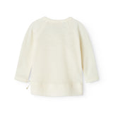 Tut Wrap LS, Wool Rib Blouse - Natural