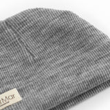 Aiko, Wool Rib Hat - Gray Melange