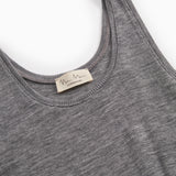 Tevo W, Wool Rib Undershirt - Grey Melange